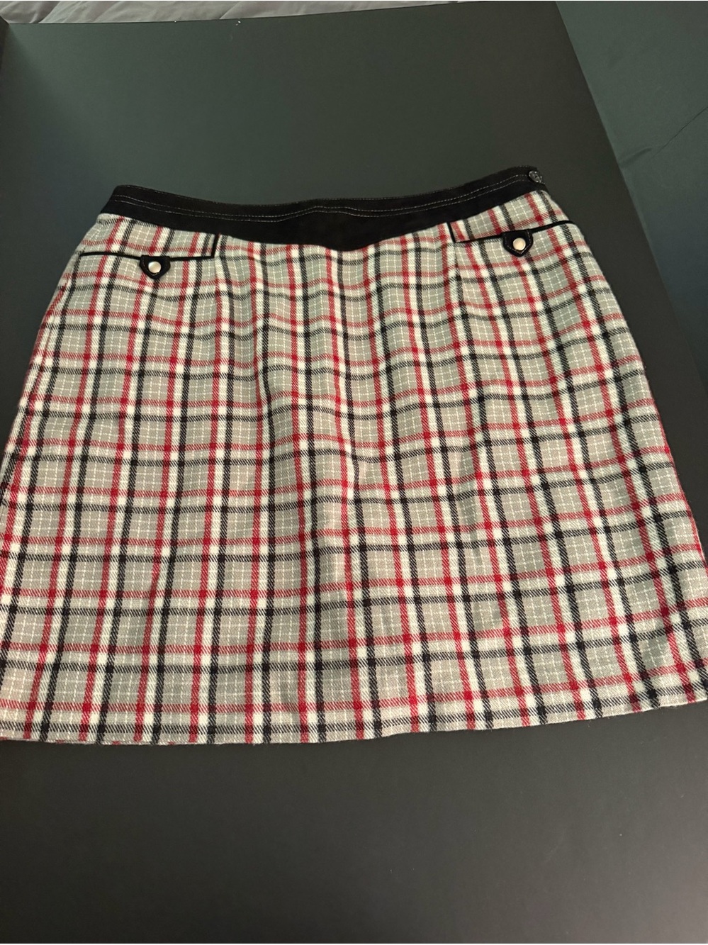 Fairway & Greene Wool Plaid Skirt Women’s 8